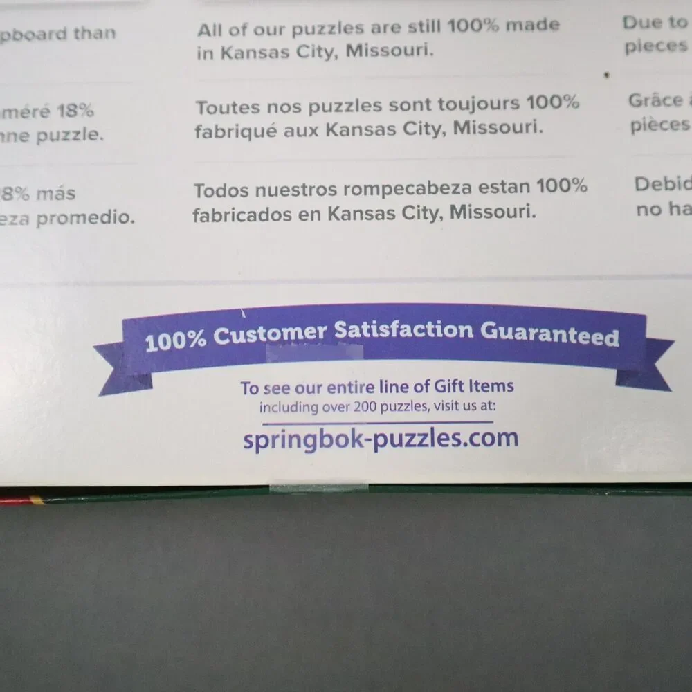 Springbok Puzzle 500 Irregular pieces Snowy Bird Feeder 18
